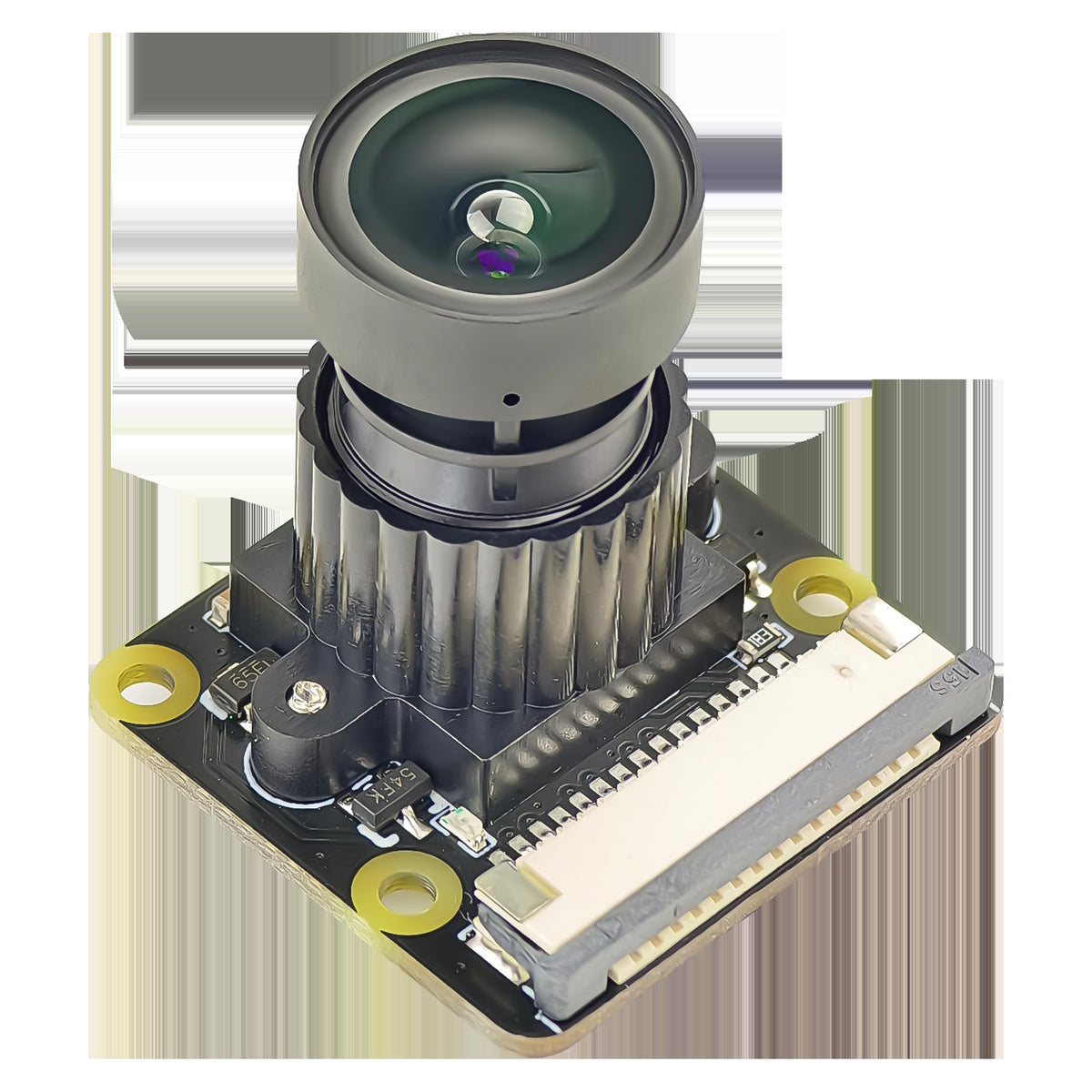 Module caméra CSI OV5647 5 MP pour Raspberry Pi 4B/5B – 1080p 30 ips, grand angle 150°, nappe FPC plug-and-play – IA, sécurité et robotique
