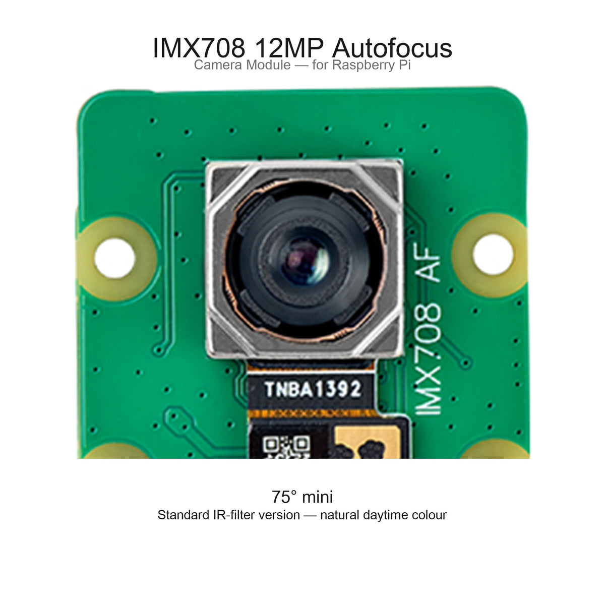 Module caméra CSI IMX708 12 MP — Autofocus